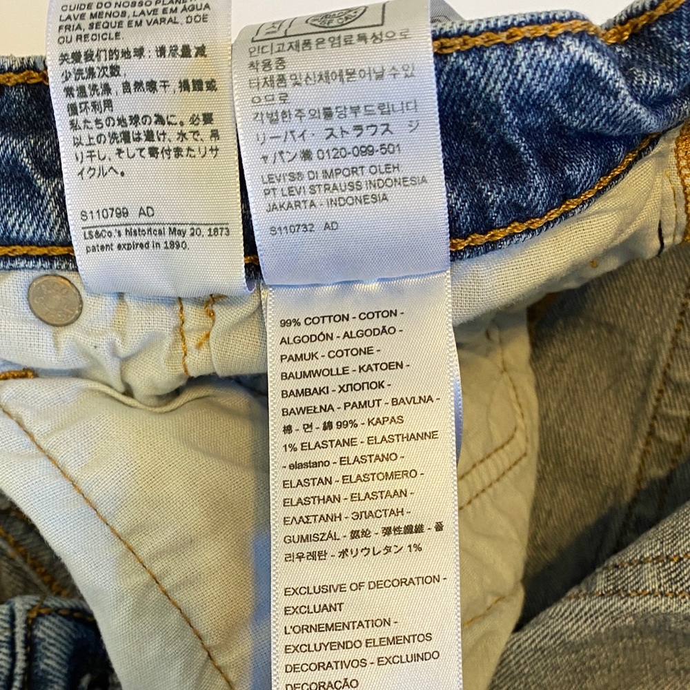 Levi 501 Original High Waisted women’s Size 26/30 - Picture 6 of 13